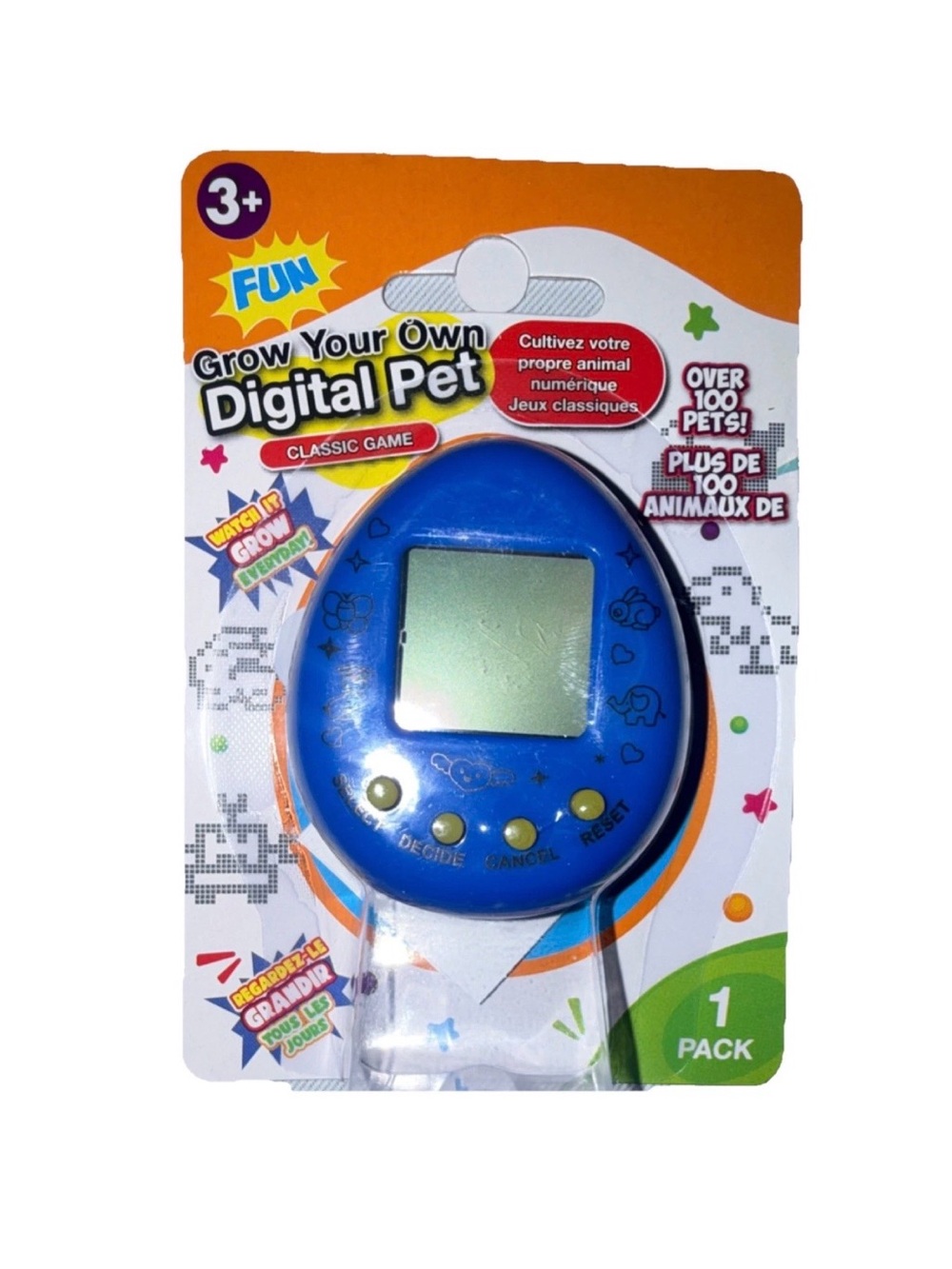 Grow Your Own Digital Pet Classic Game - Blue